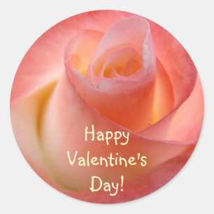 Joyeuse Saint-Valentin ! autocollants Rose Fleur R