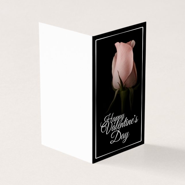 Joyeuse Saint-Valentin avec rose rose (Outside)