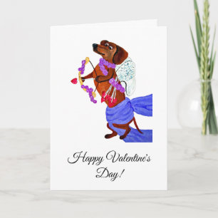 Joyeuse Saint-Valentin Carte de chien de renard Da