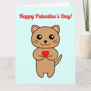 Joyeuse Saint-Valentin ! - Carte de fond bleu