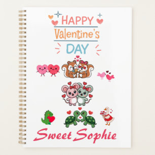 Joyeuse Saint-Valentin Couples d'Animaux Mignons