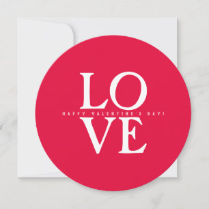 Joyeuse Saint-Valentin Élégante Carte de Vœux