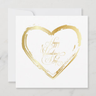 Joyeuse Saint-Valentin Élégante Carte de Vœux