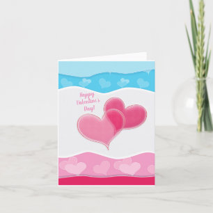 Joyeuse Saint-Valentin Élégante Carte de Vœux