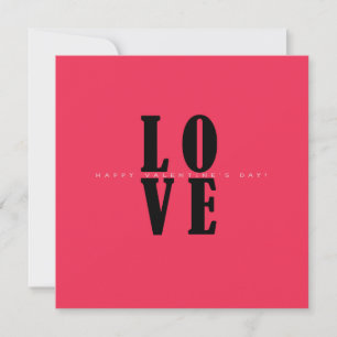 Joyeuse Saint-Valentin Élégante Carte de Vœux