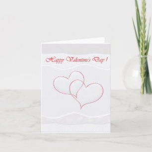 Joyeuse Saint-Valentin Élégante Carte de Vœux Mode