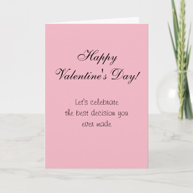 Joyeuse Saint-Valentin Humour Carte drôle Amour (Devant)