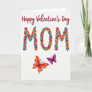 Joyeuse Saint-Valentin Maman Carte Florale