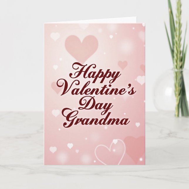 Joyeuse Saint-Valentin Mamie Carte d'amour (Devant)