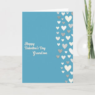 Joyeuse Saint-Valentin Petit-Fils Carte de Coeur