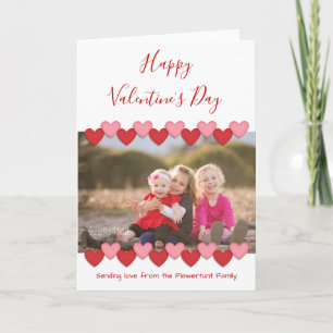 Joyeuse Saint-Valentin Photo   Carte de voeux plié