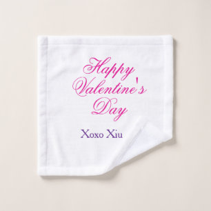 Joyeuse Saint-Valentin rose violet xoxo amour nom