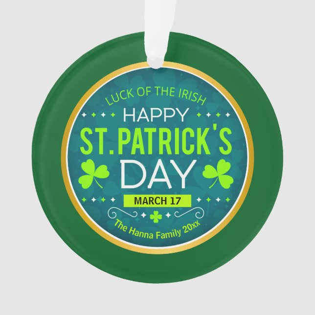 Joyeuse St. Patrick, "Chance des Irlandais" (devant)