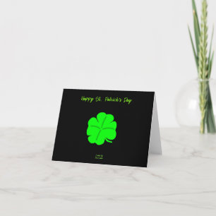 Joyeuse St. Patrick's Day Petite Carte de Vœux