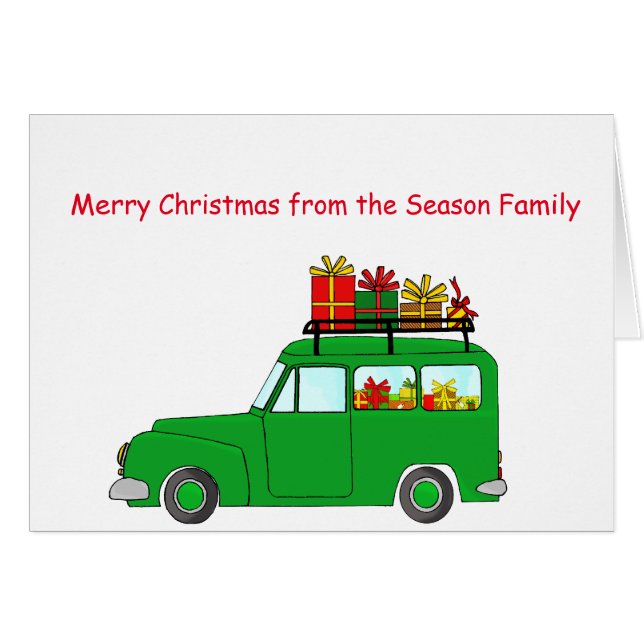 Joyeuse voiture de Noël (Devant horizontal)