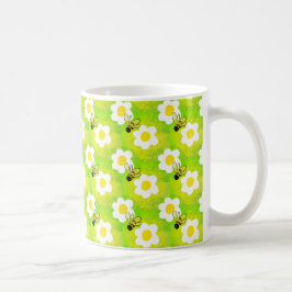 Joyeuses abeilles et fleurs printemps mug