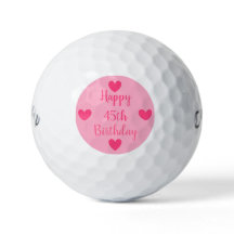 Joyeuses balles de golf à 45e anniversaire