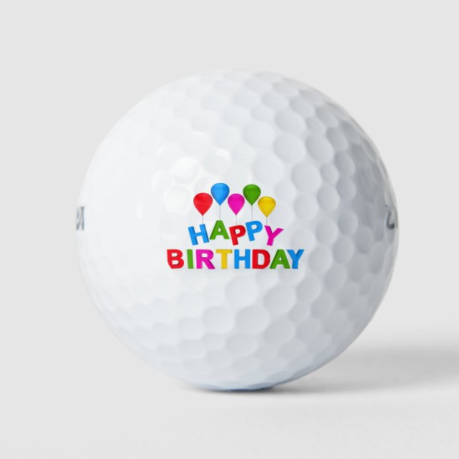 Joyeuses balles de golf d'anniversaire (Devant)
