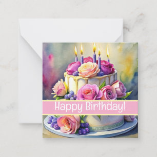 Joyeuses cartes d'anniversaire, mignonette, stock