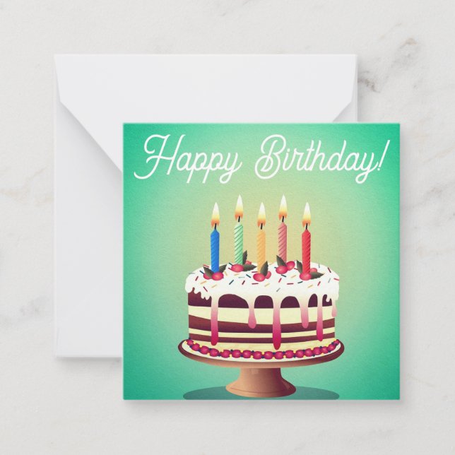 Joyeuses cartes d'anniversaire, mignonnes, stocks  (Devant)