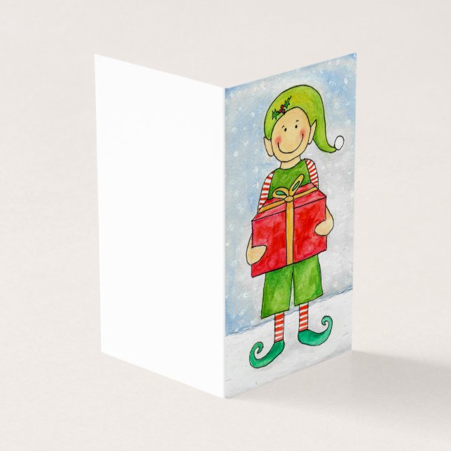Joyeuses cartes de Noël des elfes (Outside)