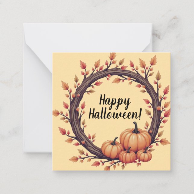 Joyeuses cartes d'halloween, mignonette, stock en  (Devant)