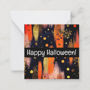 Joyeuses cartes d'halloween, mignonette, stock en
