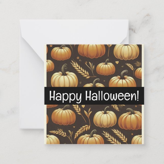 Joyeuses cartes d'halloween, mignonette, stock en  (Devant)