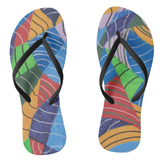 Joyeuses couleurs estivales paire de tongs