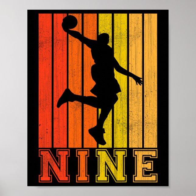 Joyeuses Décorations pour 9 Ans Pour Garçons Baske (Devant)