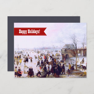 Joyeuses fêtes. Carte de Noël Fine Art