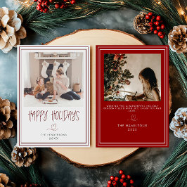 Joyeuses fêtes Carte de Noël minimaliste