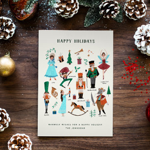 Joyeuses Fêtes Casse-Noisette Carte postale