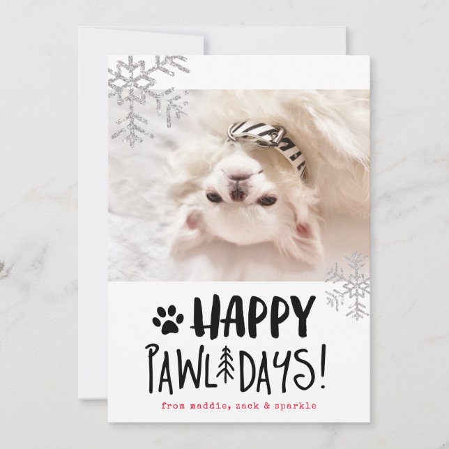Joyeuses fêtes de Pawlidays | Carte de vacances av (Devant)