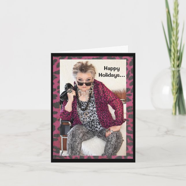 Joyeuses fêtes et nouvelle année Carte de voeux (Devant)