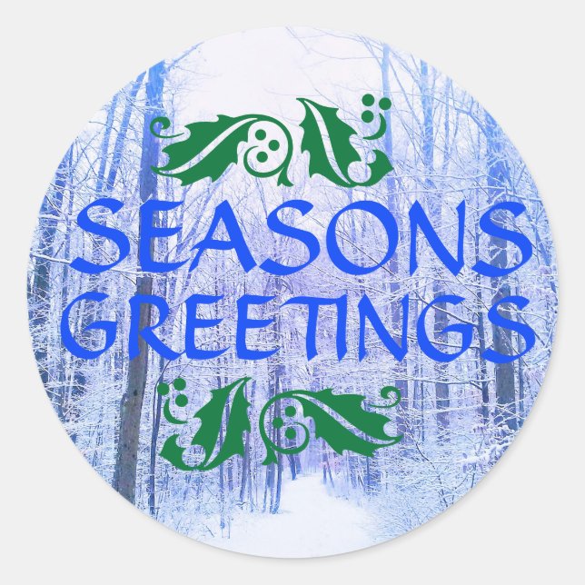 JOYEUSES FÊTES HITER WOODLAND STICKER (Devant)