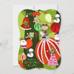 Joyeuses Fêtes Noël Appartement Carte de voeux