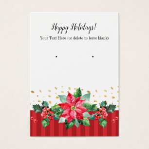 Joyeuses fêtes Noël Earring Cartes