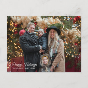Joyeuses fêtes Noël Photo Greeting Cartes postales