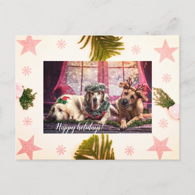 Joyeuses Fêtes Yappy, Carte de vacances pour anima (Devant)
