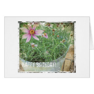 Joyeuses Fleurs Grunge Anniversaire