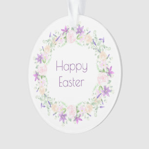 Joyeuses Fleurs violettes et blanches de Pâques