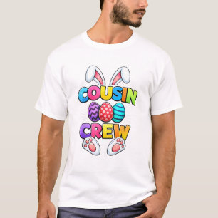 Joyeuses Pâques Cousin Crew Lapin Famille T-Shirt
