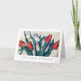 Joyeuses Pâques. Fine Art Oaster Card auf Französi Feiertagskarte