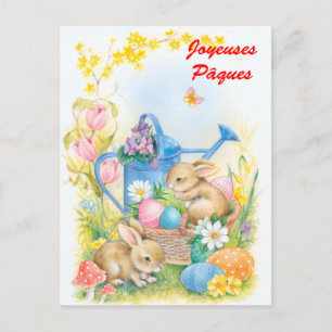 Joyeuses Pâques Postkarte