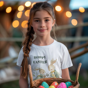 Joyeuses Pâques T-Shirt Enfants Lapin