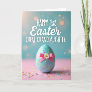 Joyeuses premières Pâques Carte du petit-enfant