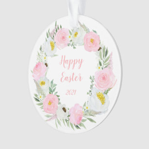 Joyeuses roses et roses blanches de Pâques