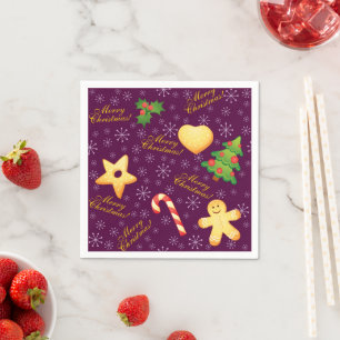 Joyeuses serviettes en papier de Noël
