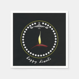 Joyeuses serviettes en papier Diwali